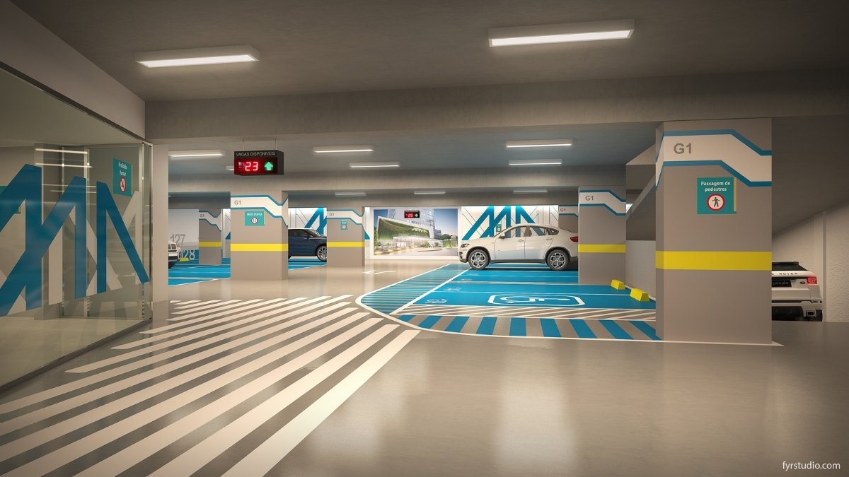 Projetos Corporativos Edifício Arya - Garage Plan Parking Design