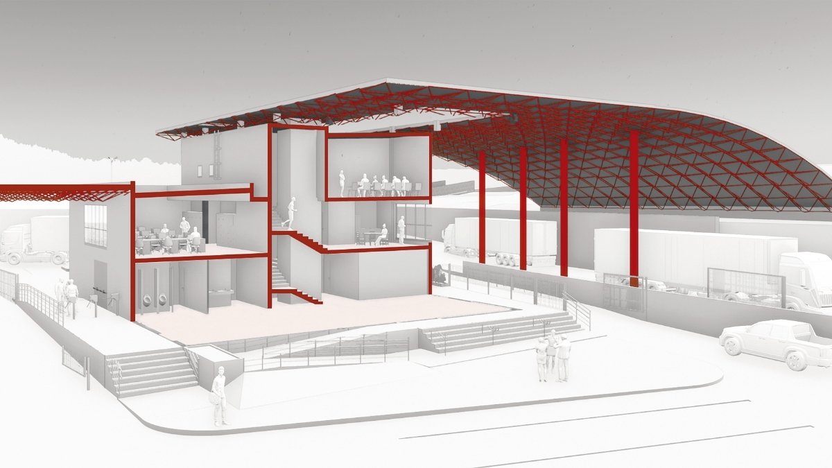 Projetos Industriais Bragagnolo - Garage Plan Parking Design