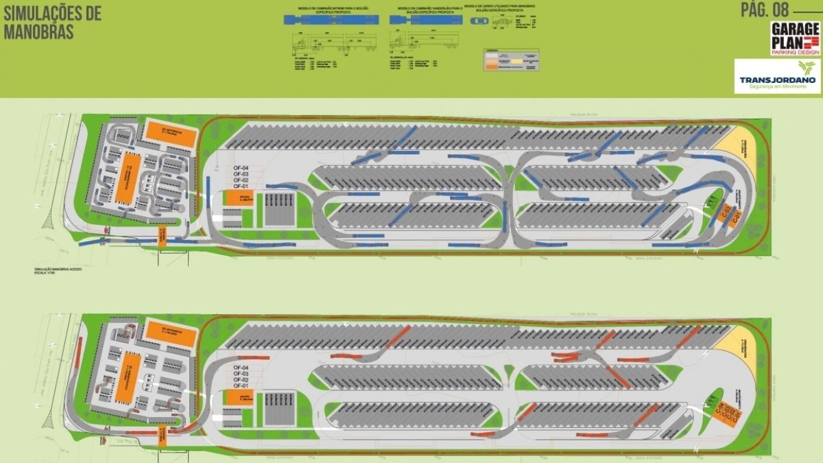 Projetos Industriais Transjordano - Garage Plan Parking Design