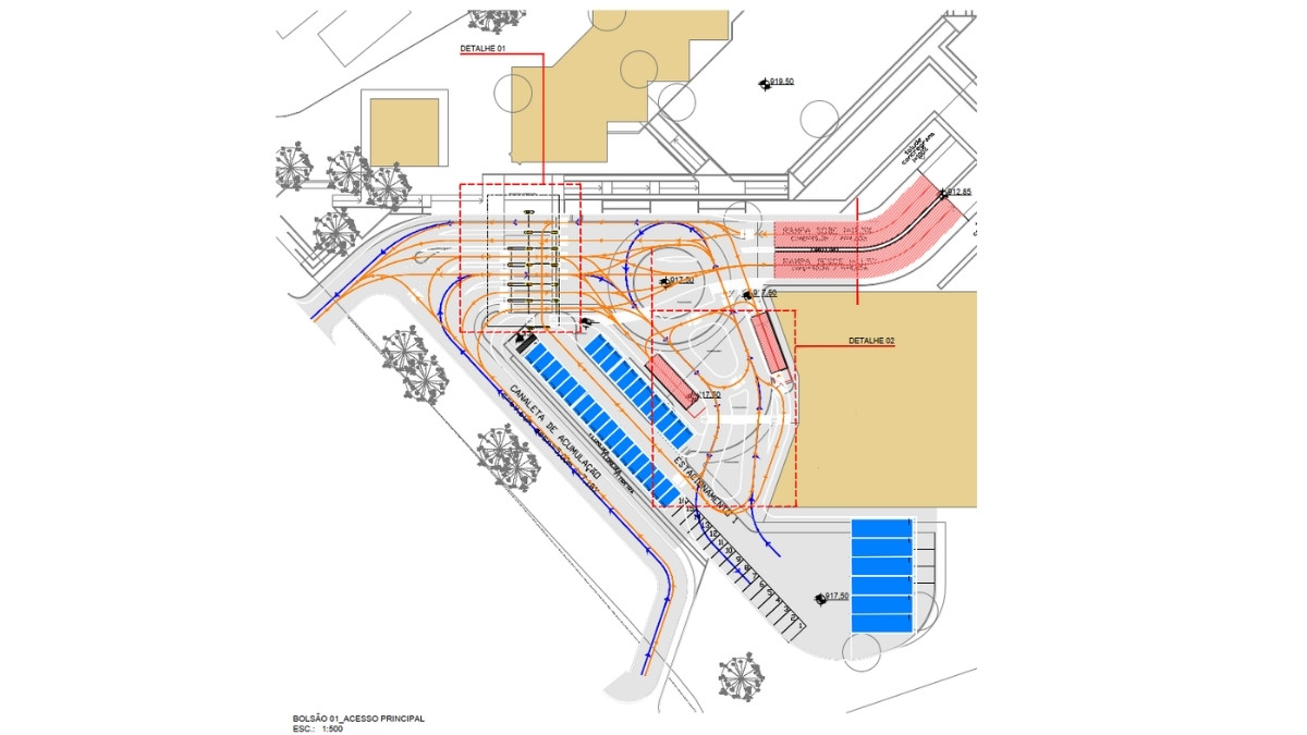 Projetos Institucionais Hospital Pequeno Príncipe - Garage Plan Parking Design