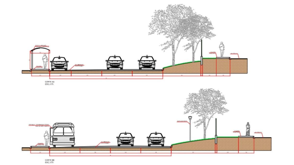 Projetos Institucionais Master Plan PUC-PR - Garage Plan Parking Design