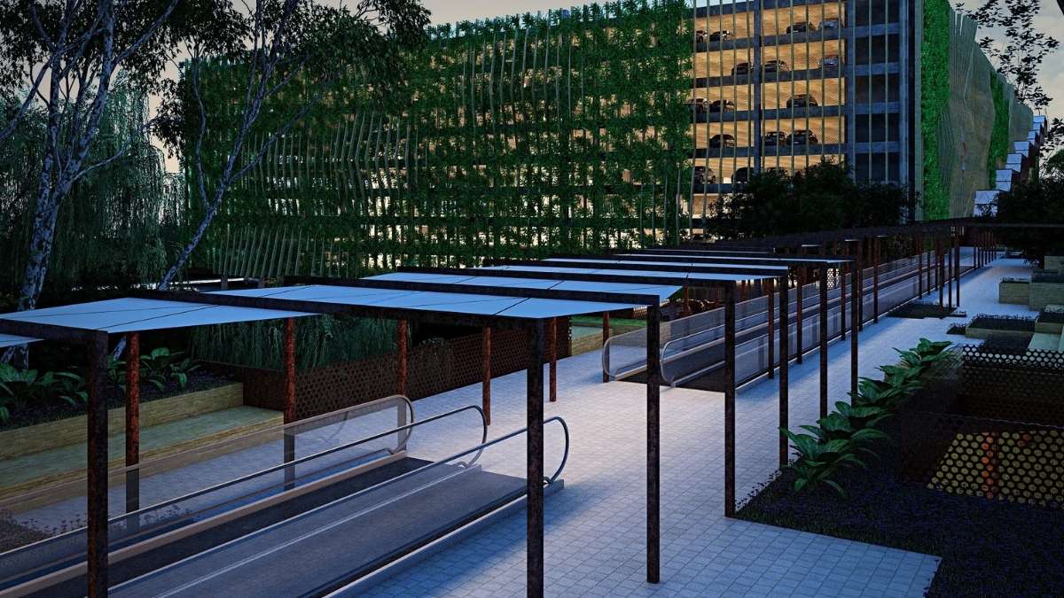 Projetos Institucionais Master Plan PUC-PR - Garage Plan Parking Design