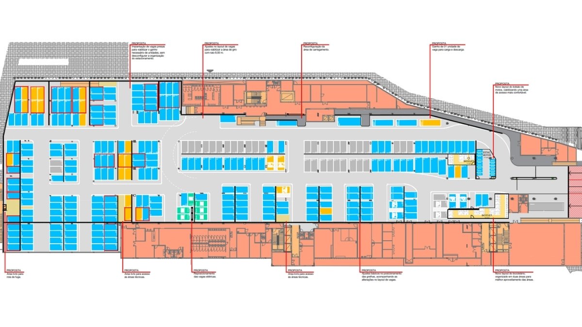 Projetos Institucionais SESC - Garage Plan Parking Design