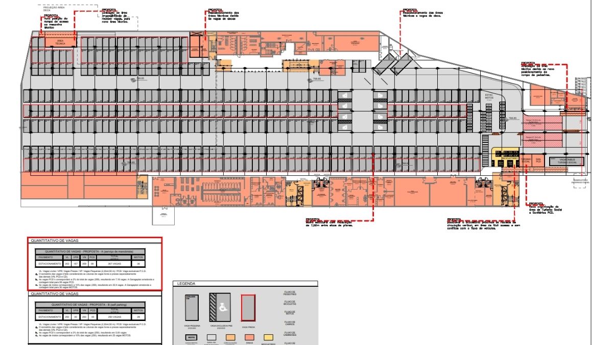 Projetos Institucionais SESC - Garage Plan Parking Design
