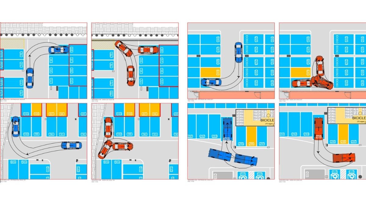 Projetos Institucionais SESC - Garage Plan Parking Design