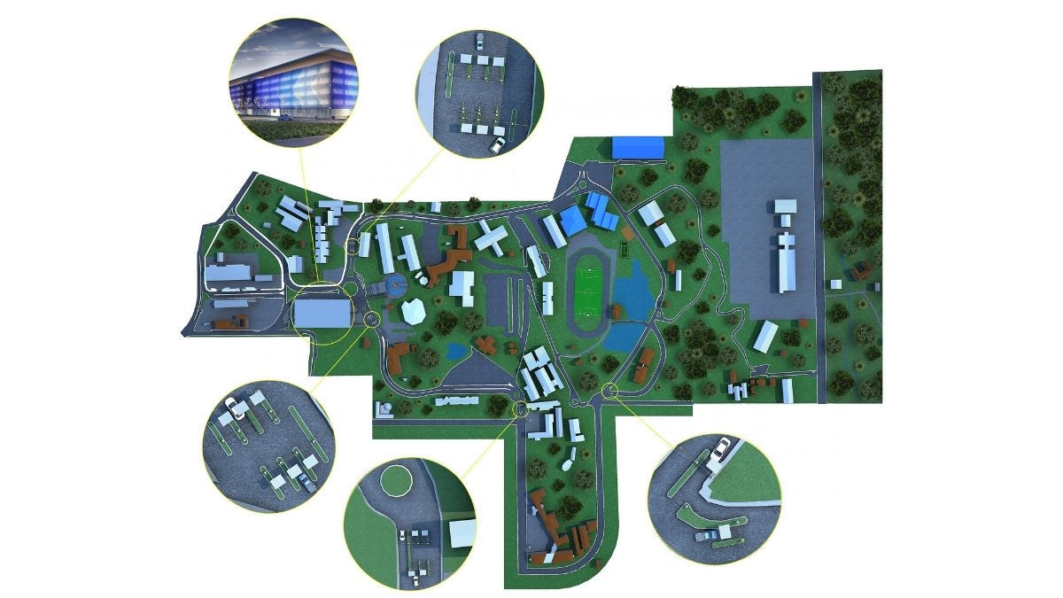 Projetos Institucionais Universidade de Caxias do Sul - Garage Plan Parking Design